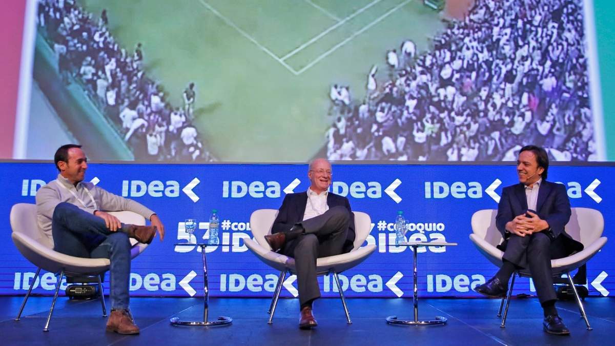Paolo Rocca y Marcos Galperin en el Coloquio de Idea. Fuente: (Instagram).