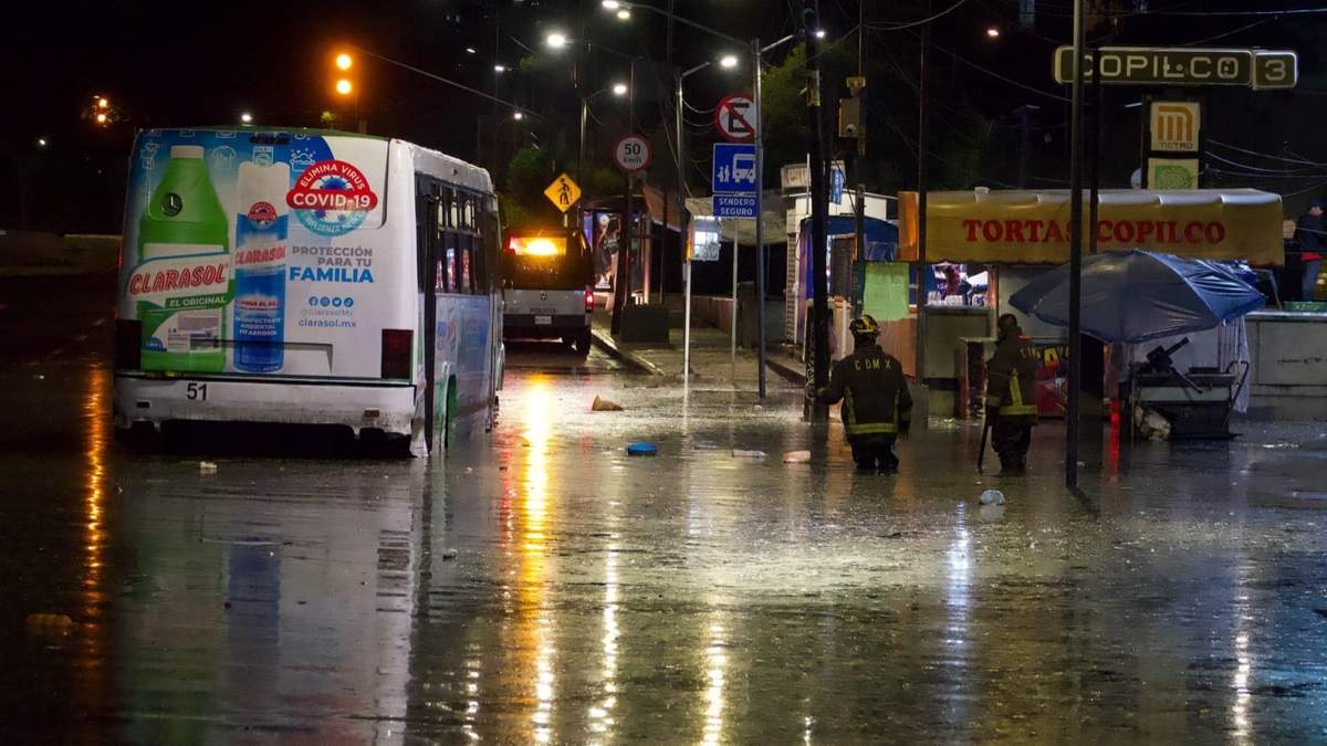 Lluvia fuerte en la CDMX