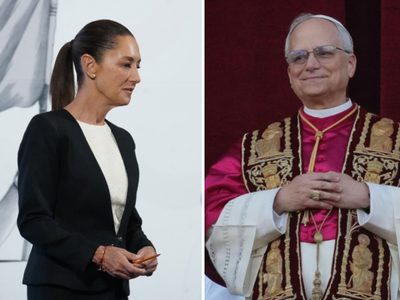 Este es el mensaje que envió Sheinbaum al recién nombrado Papa León XIV