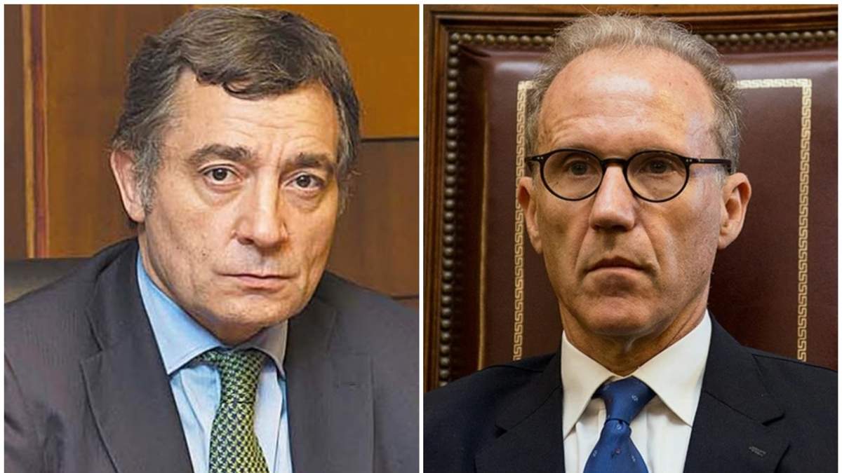El asesor de Mauricio Macri, Fabián Rodríguez Simón, y el presidente de la CSJN, Carlos Rosenkrantz. Fuente: (Minuto Neuquén)