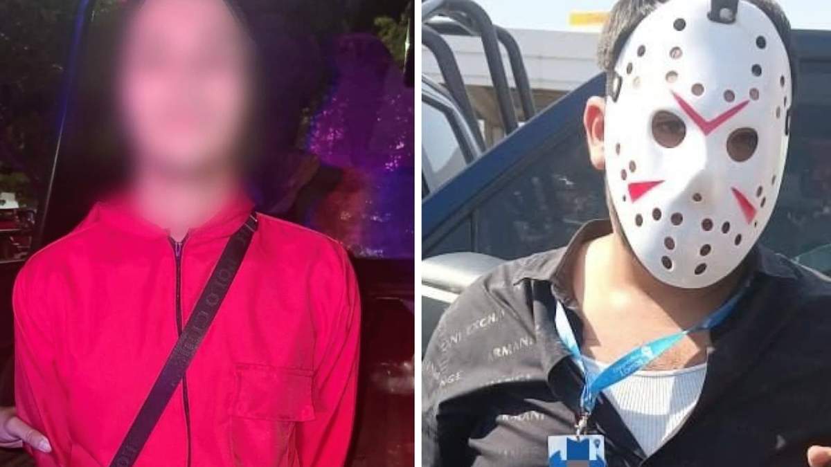 Dos de los jóvenes disfrazados detenidos