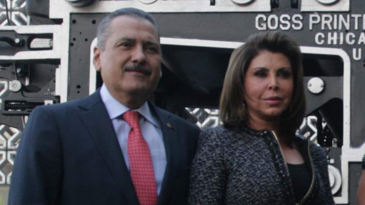 Manlio Fabio Beltrones y Sylvia Sánchez en 2013