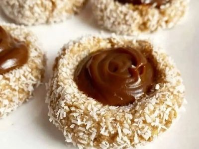 Pepas de coco y dulce de leche: un manjar difícil de resistir, en una receta muy fácil de hacer