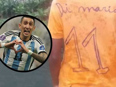 El conmovedor regalo de Ángel Di María con un pequeño fanático de Cabo Verde