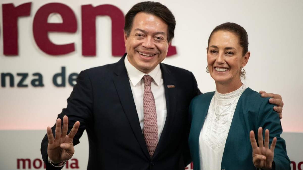 Claudia Sheinbaum y Mario Delgado
