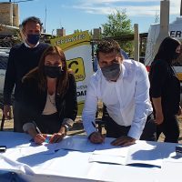 Darío Martínez y Gabriel Katopodis anunciaron obras gasíferas en Río Negro