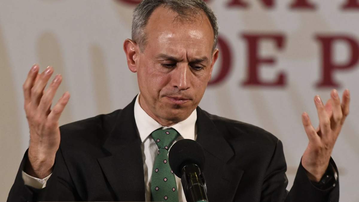 López-Gatell en una conferencia de prensa