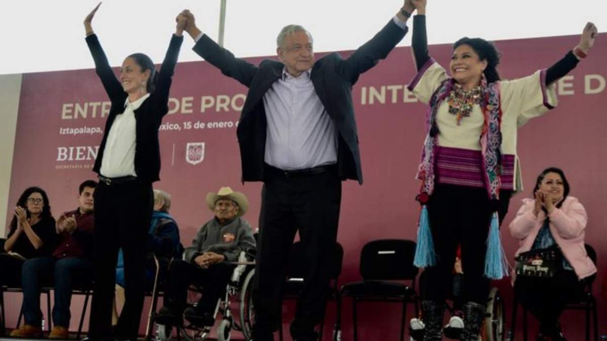 Sheinbaum, AMLO y Clara Brugada