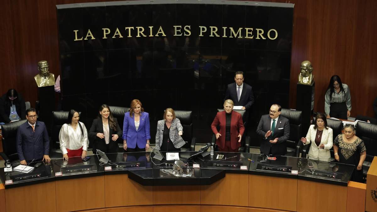 Toma de protesta de la senadora morenista, Laura Itzel Castillo, nueva presidenta de la Mesa Directiva de la Cámara alta