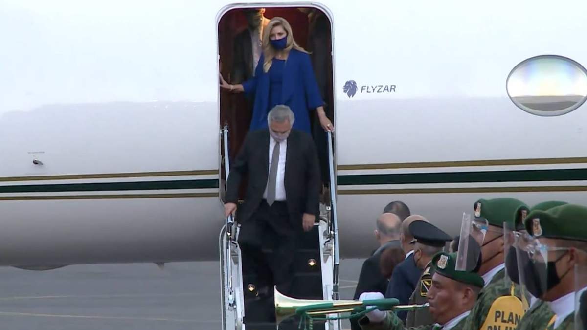 Alberto Fernández, a su llegada a la Ciudad de México
