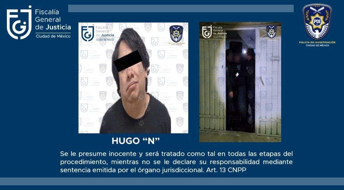 Hugo "N", detenido