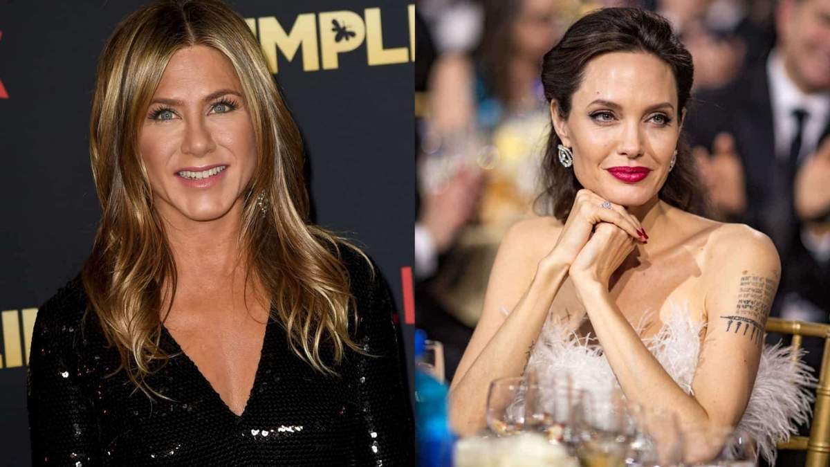 Jennifer Aniston y Angelina Jolie. Fuente: (Twitter)