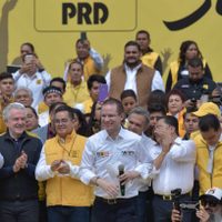 Sin sus principales líderes, el PRD celebra 29 aniversario con el panista Anaya como figura principal