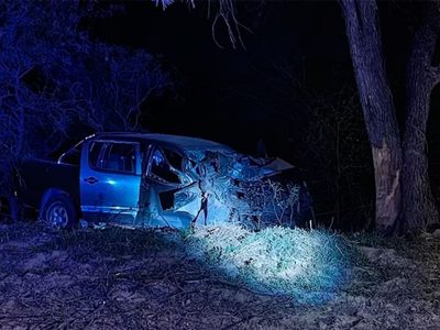 Un exintendente falleció después de chocar contra un árbol en su automóvil