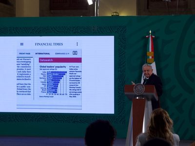 AMLO presume encuesta publicada por el Financial Times que lo ubica como el segundo mejor evaluado