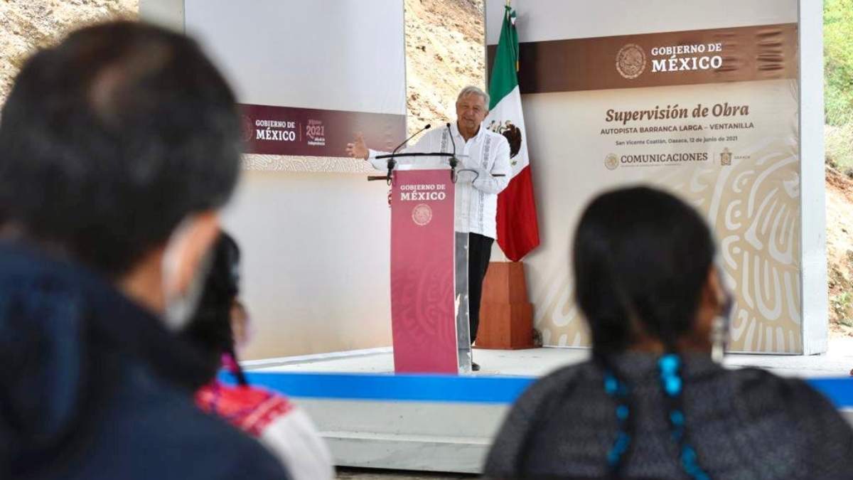 El presidente Andrés Manuel López Obrador en Oaxaca