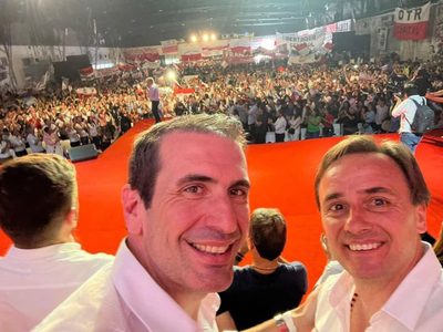 Cervi y Peláez se mostraron juntos en el acto nacional de la UCR