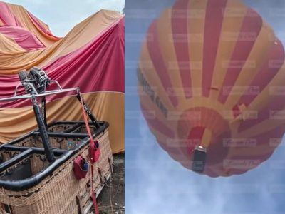 Globo aerostático se desploma en Teotihuacán: reportan 12 heridos (VIDEOS)