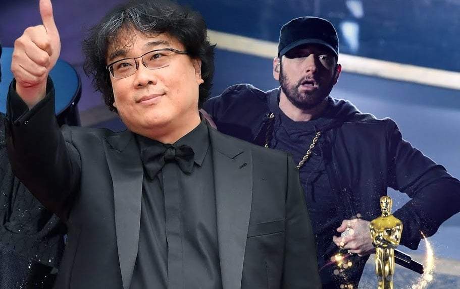 Bong Joon-ho y Eminem. Fuente: (Twitter)
