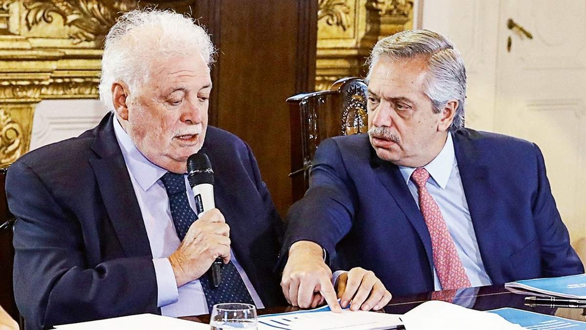 Ginés González García y Alberto Fernández. Fuente: (Twitter)