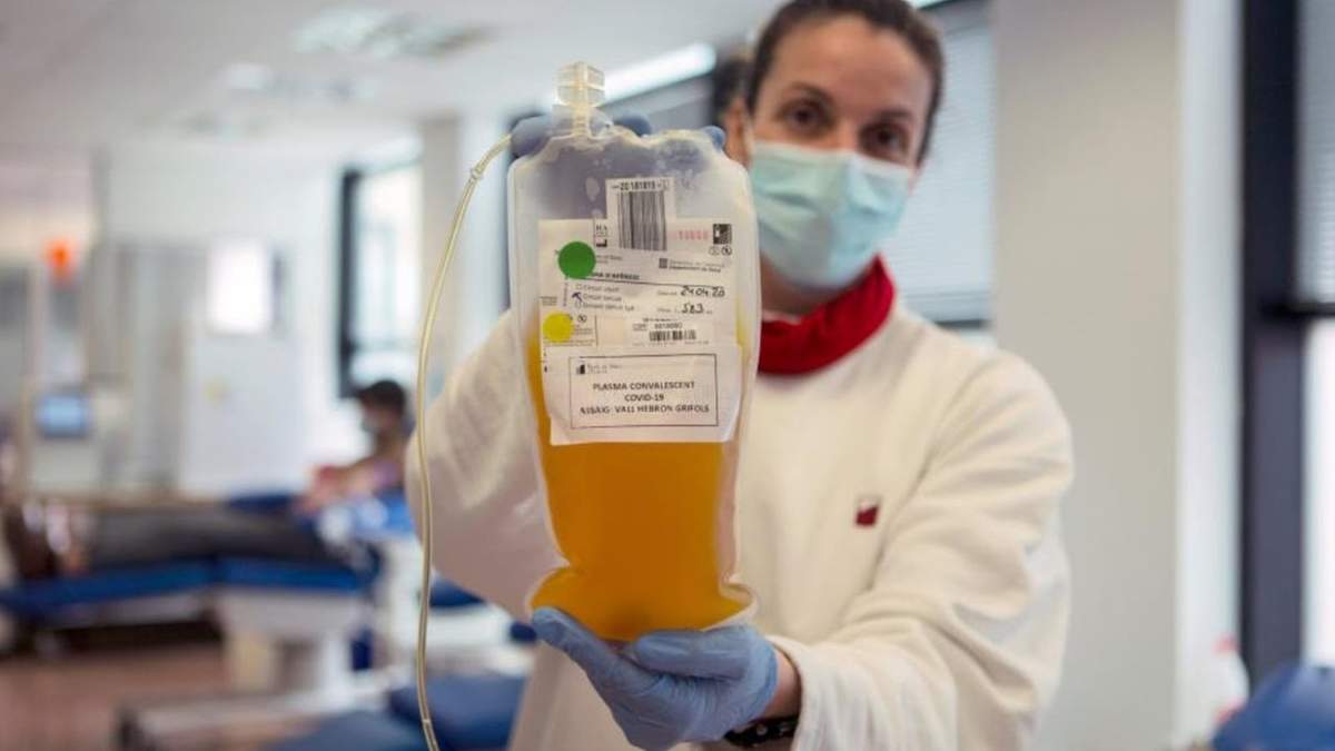 Tratamiento con plasma. Fuente: (Twitter)
