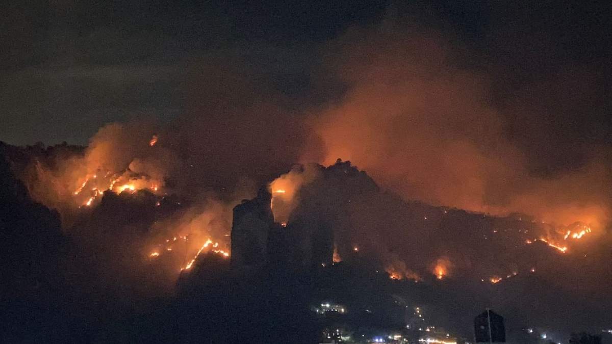 El incendio en Tepoztlán, Morelos