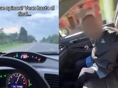 Se grabó manejando a más de 170 km/h y le quitaron la licencia