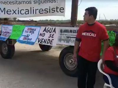 Plantones y bloqueos aguardan la llegada de Peña Nieto a Mexicali