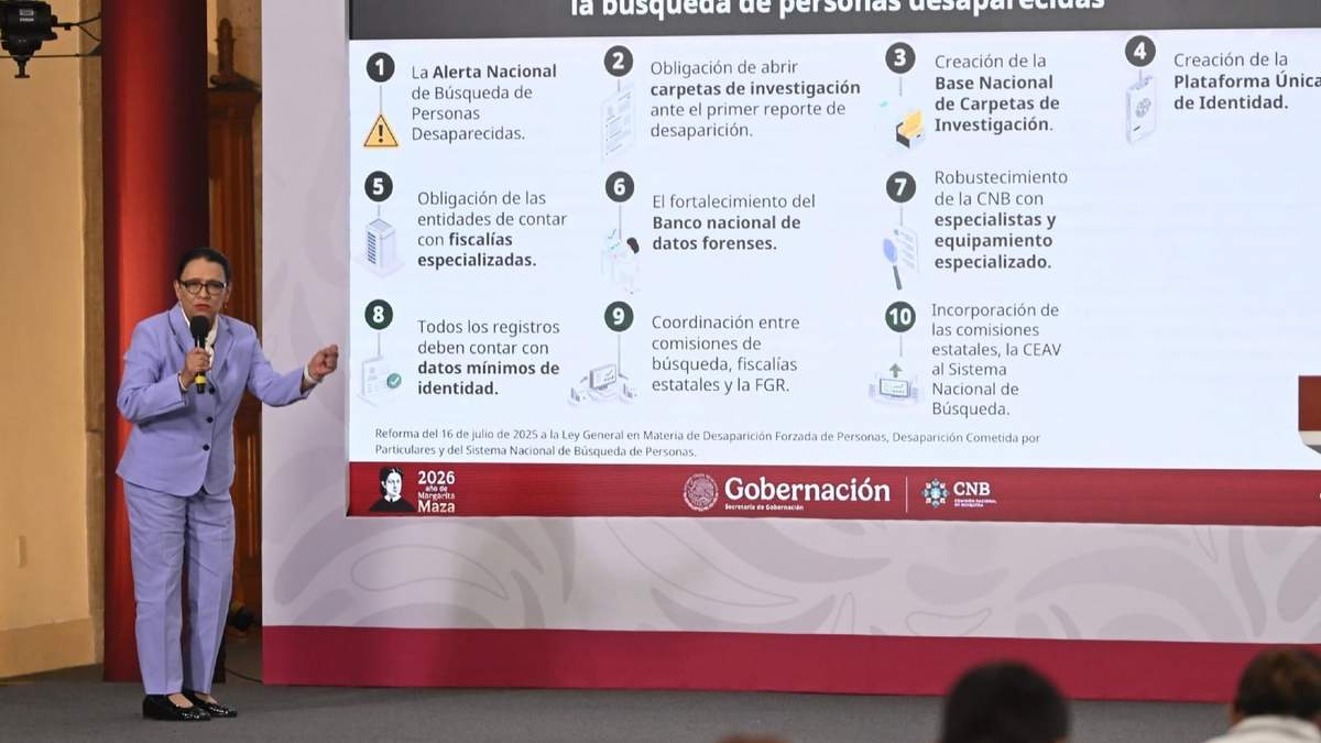 La secretaria de gobernación, Rosa Icela Rodríguez