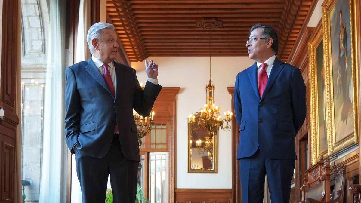 Los presidentes López Obrador y Gustavo Petro