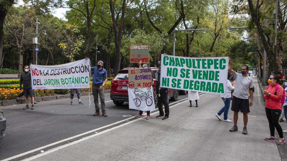 Protesta en Paseo de la Reforma