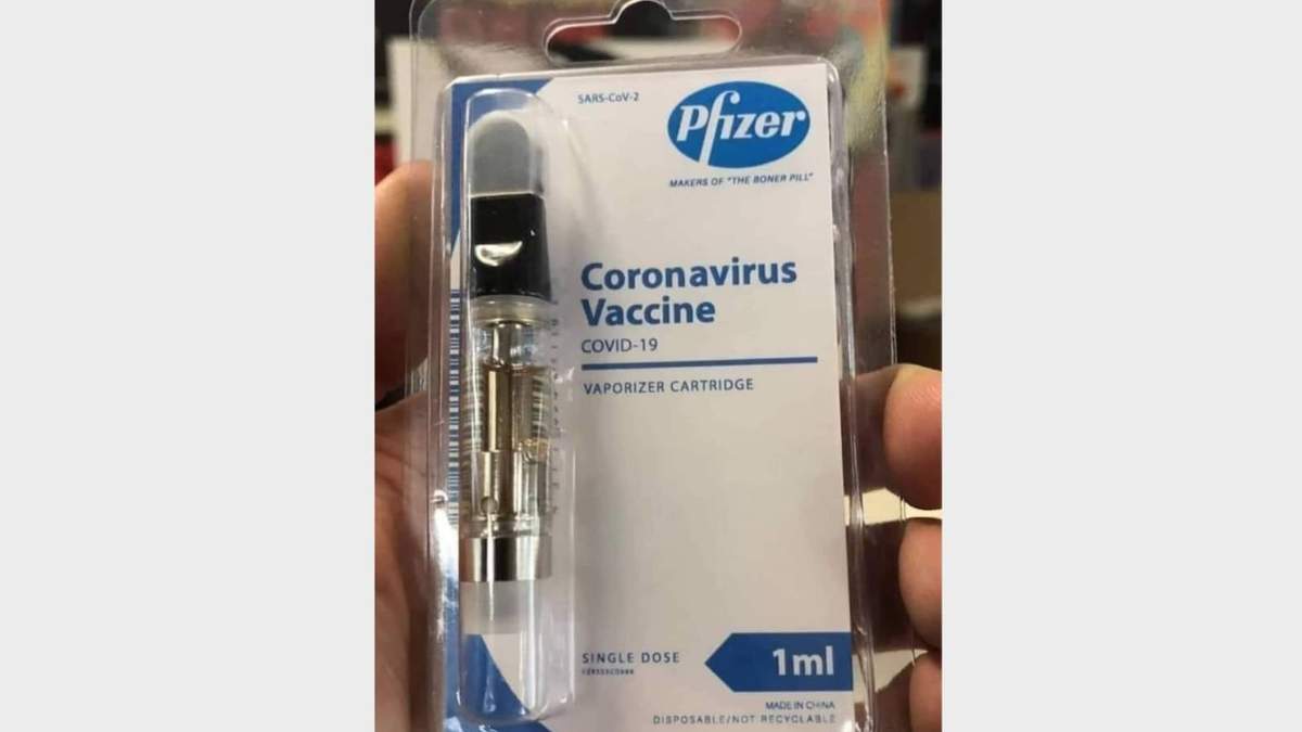 La imagen falsa que circuló en redes sociales