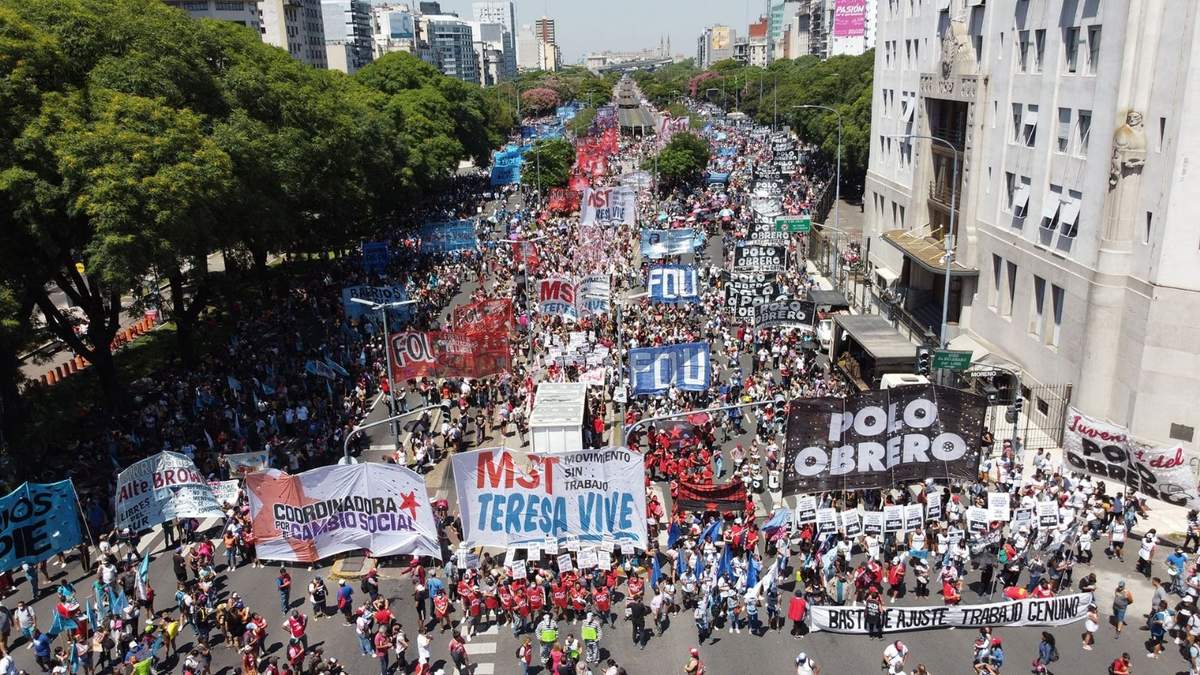 Las organizaciones sociales convocaron a una masiva movilización. Fuente: (Twitter)