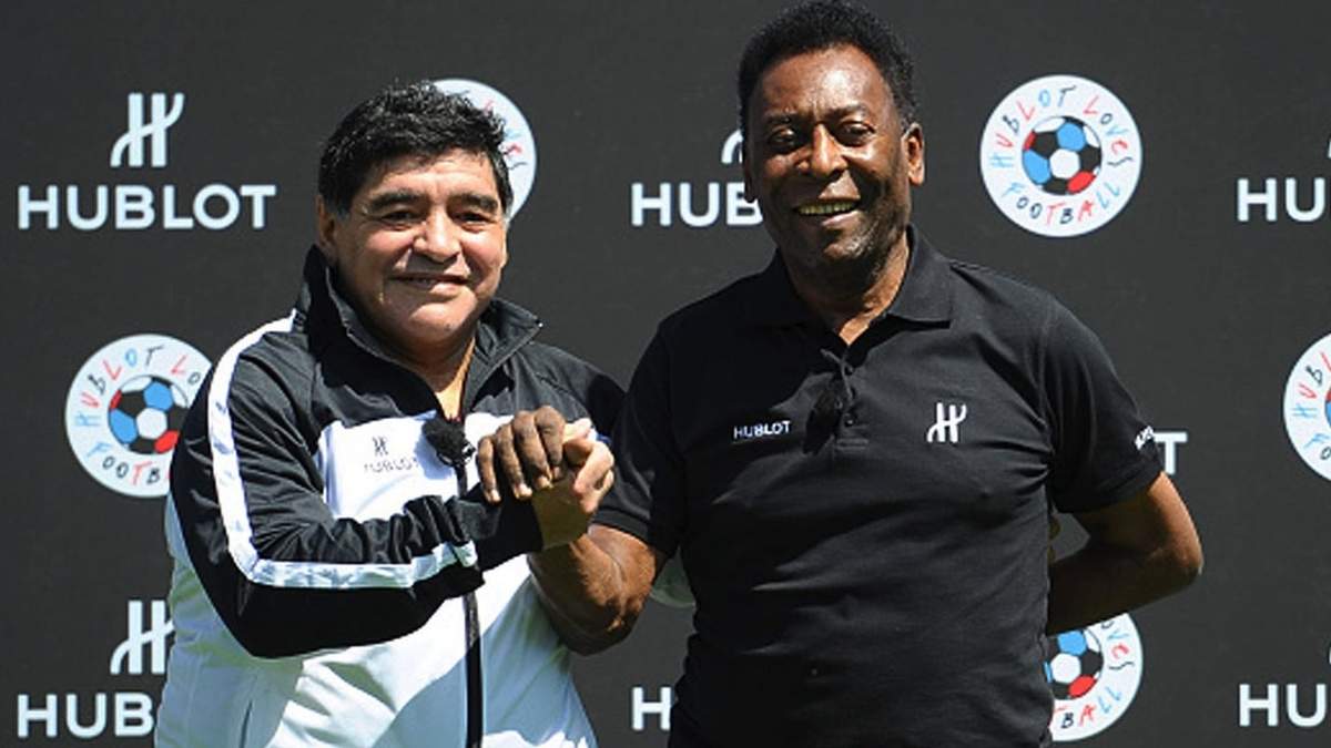 Maradona y Pelé. Fuente: (Instagram)