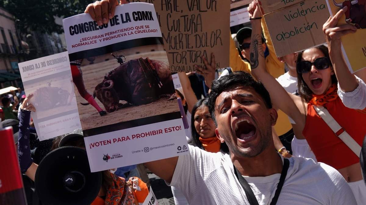Protesta contra corrida de toros