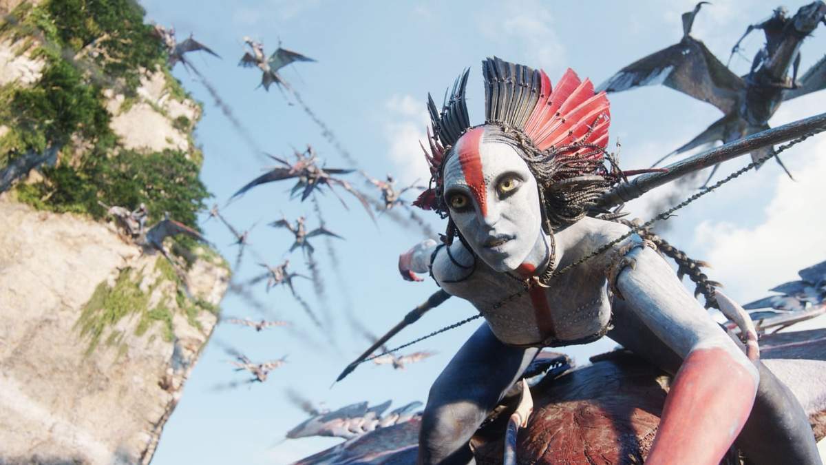 Esta imagen difundida por 20th Century Studios muestra a Varang, interpretado por Oona Chaplin, en una escena de "Avatar: Fire and Ash"