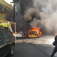 Se incendia una pipa de gas frente al mercado Jamaica; reportan ocho heridos (Video)