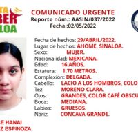 Reportan como desaparecida a la adolescente Dulce Hanai