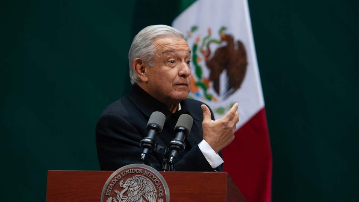 El presidente durante la conferencia matutina de este martes