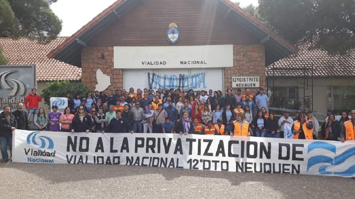 Protesta contra el cierre de Vialidad Nacional. Fuente: (X)