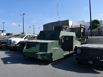 La Fiscalía de Tamaulipas destruye “monstruos” blindados