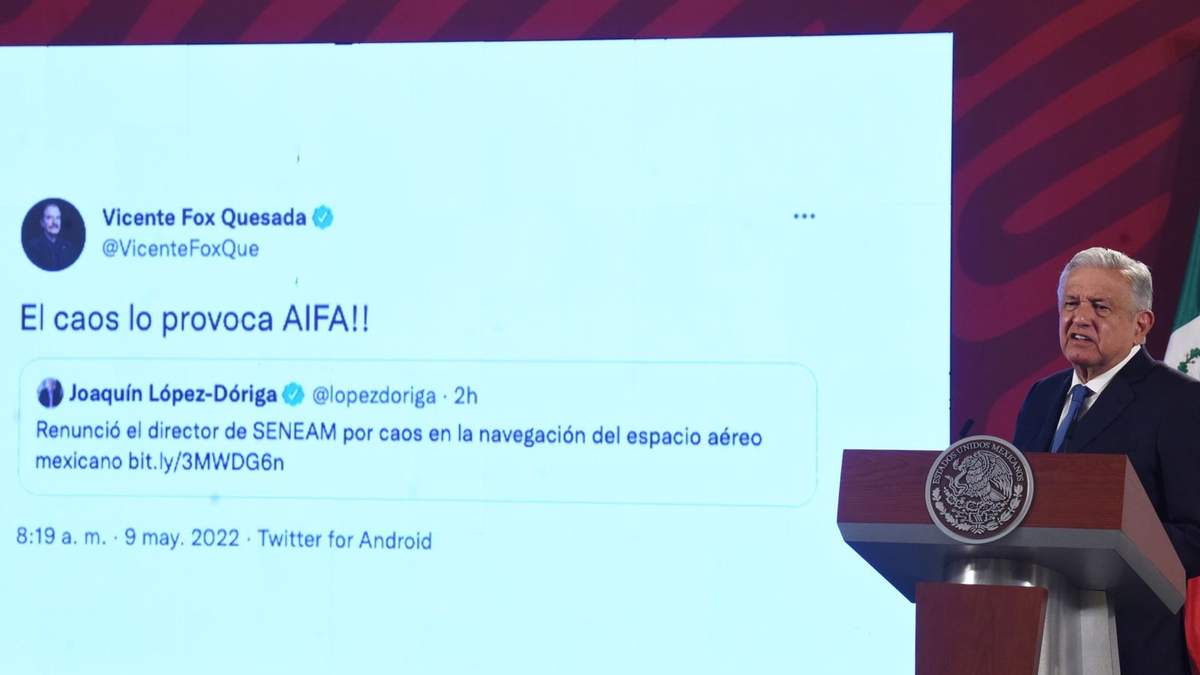 López Obrador habló sobre el AIFA y las críticas de Fox