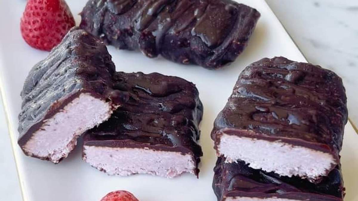 Barritas de yogur y chocolate. Fuente: (X)