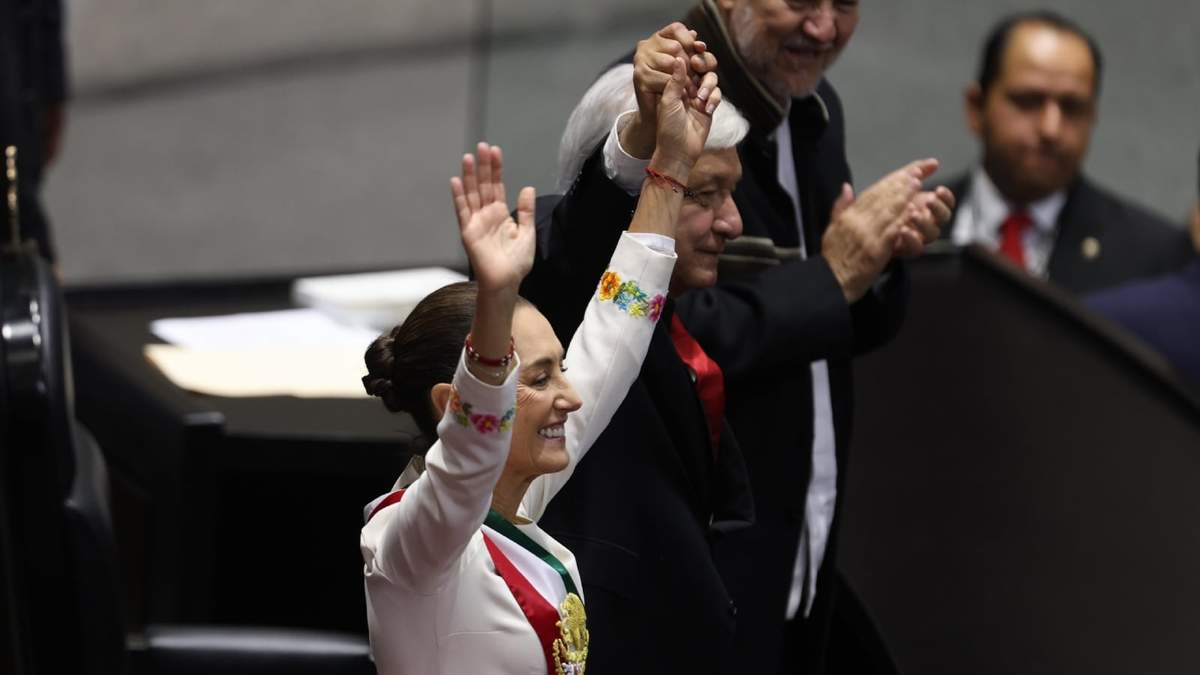 Claudia Sheinbaum y López Obrador