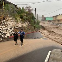 Graves inundaciones dejó Hilary en Baja California