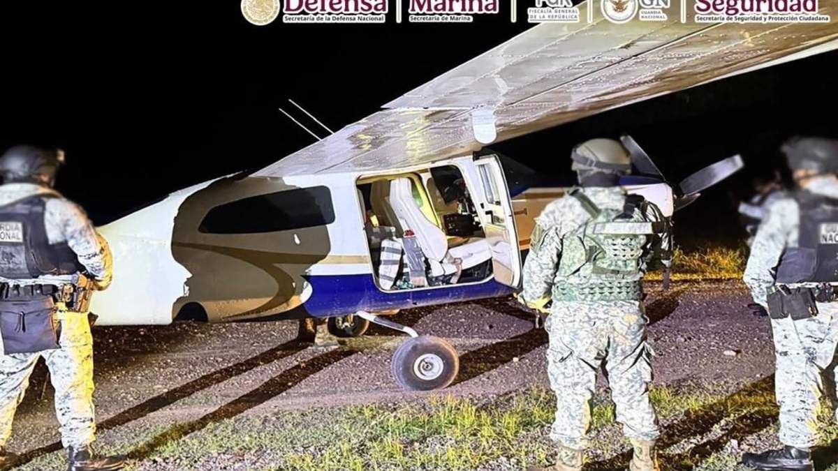 La avioneta decomisada