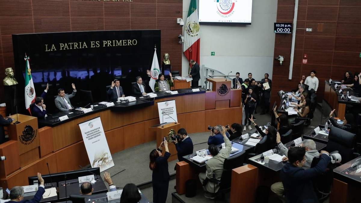 Votación en el pleno del Senado de la República