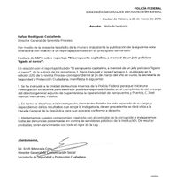 Jefe policiaco denunciado en Proceso es investigado y separado de su cargo