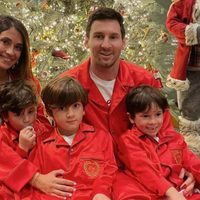 Imposible no conmoverse: Antonella Roccuzzo retrató la reacción de sus hijos ante el gol de Messi