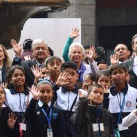 Que sean felices y no haya pobres, el mensaje de AMLO a 'representantes de la niñez mexicana”
